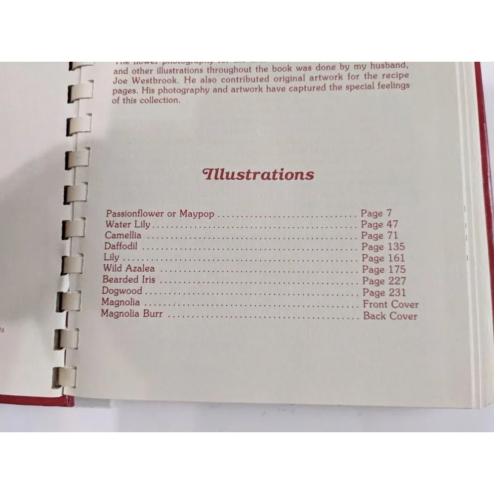 Vintage The Magnolia Collection 1985 Signed‎ Gene Westbrook Cookbook